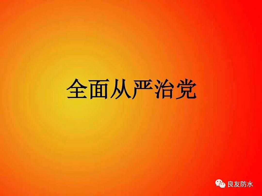 良友防水“從嚴(yán)治黨廉政建設(shè)公署”